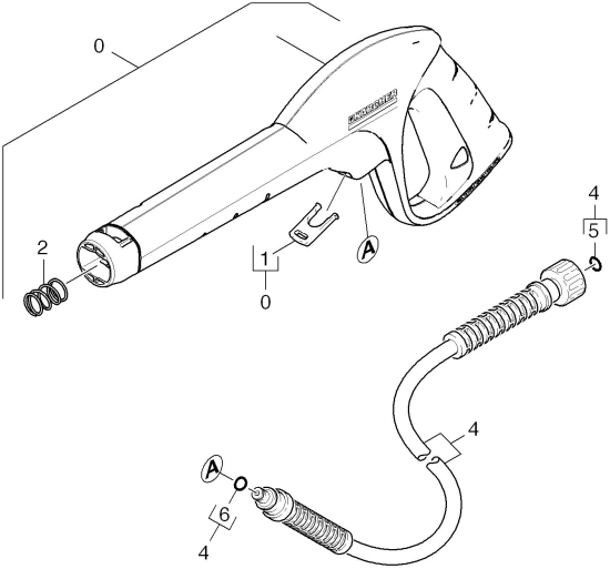 KÄRCHER Ersatzteile Hochdruckreiniger K 2.02 PLUS RWB *EU 1.671-131.0-B Handspritzpistole