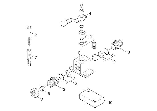 KÄRCHER Professional Ersatzteile Hochdruckreiniger Heisswasser ABS Umstellung Chemie 2.637-779.0 Absperrhahn
