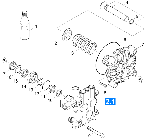 KÄRCHER Professional Ersatzteile Hochdruckreiniger Heisswasser HDS 9/18-4 MX EU-I 1.077-918.0 Kolben