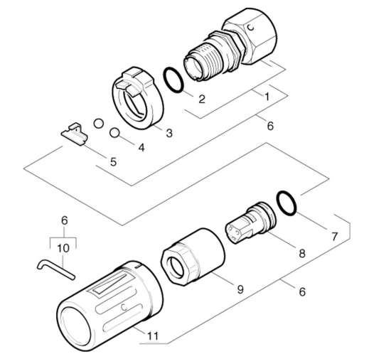 KÄRCHER Ersatzteile Hochdruckreiniger Xpert HD 7170 1.214-124.0-B Düse