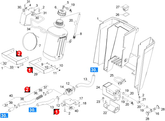 KÄRCHER Professional Ersatzteile Bodenreiniger BD 45/40 W Bp Pack EU 1.533-109.0 RM Dosierung