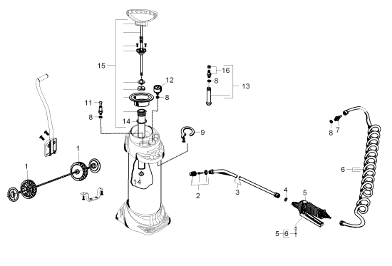 KÄRCHER Professional Ersatzteile Sauger RM Sprayer EK 1, Edelstahl 6.394-628.0 Reinigungsmittel Spruehflasche