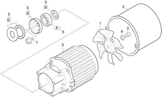 KÄRCHER Ersatzteile Hochdruckreiniger K 3.65 MD *EU 1.601-750.0-A Motor