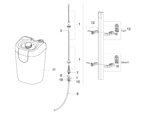 KÄRCHER Professional Ersatzteile Bodenreiniger BDS 43/Orbital C Spray 1.291-253.0 Tank