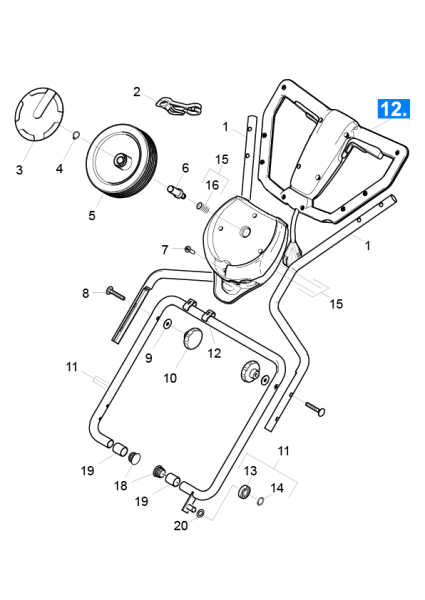 KÄRCHER Professional Ersatzteile Bodenreiniger Bona Powerscrubber 1.783-318.0 Buegel