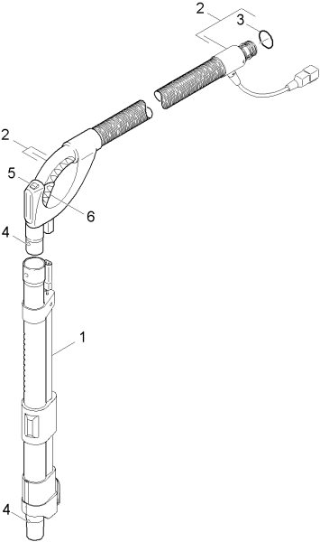 KÄRCHER Professional Ersatzteile Sauger T 201 -MIT ZUBEHOER 1.889-121.0 Saugeinrichtung