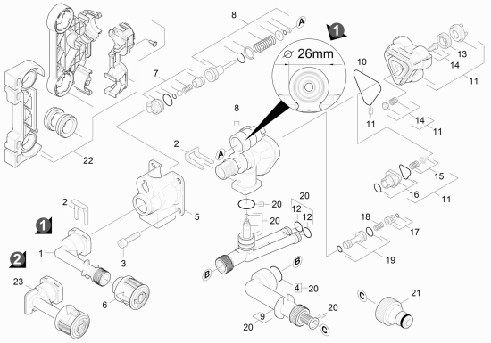 KÄRCHER Ersatzteile Hochdruckreiniger K 4.00 ECO SILENT *EU 1.636-830.0-A Steuergehaeuse