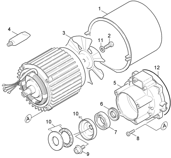 KÄRCHER Ersatzteile Hochdruckreiniger K 4.99M AGB *EU 1.636-651.0-A Motor