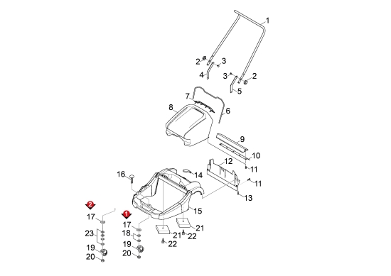 KÄRCHER Ersatzteile Kehrmaschine ProKM 400 1.517-152.0 Einzelteile