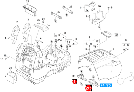 KÄRCHER Professional Ersatzteile Hochdruckreiniger Heisswasser HDS 8/17-4M Classic EU 1.077-603.0 Gehaeuse