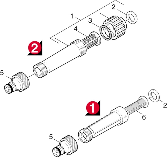 KÄRCHER Ersatzteile Hochdruckreiniger K 3.75 MD T250 *EU 1.950-120.0-B Wasserfilter