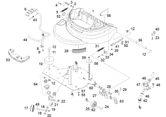 KÄRCHER Professional Ersatzteile Bodenreiniger BD 45/40 W Bp Pack EU 1.533-109.0 Einzelteile BD