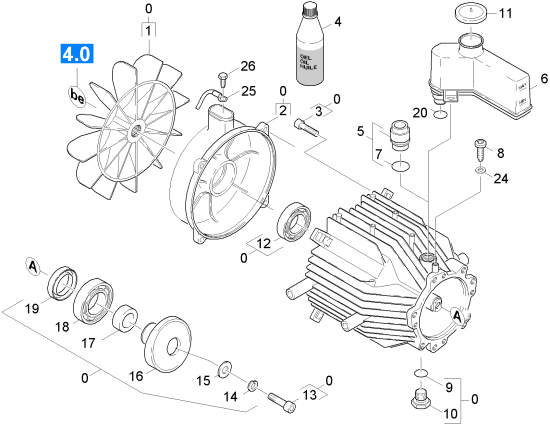 KÄRCHER Professional Ersatzteile Hochdruckreiniger Heisswasser HDS 2.3/12C Ed 1.170-606.0 Motor