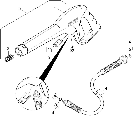 KÄRCHER Ersatzteile Hochdruckreiniger K 2.360 1.601-681.0-B Handspritzpistole