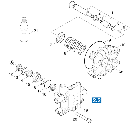 KÄRCHER Professional Ersatzteile Hochdruckreiniger Heisswasser HDS 845 -4M Basic -EU-I 1.027-504.0 Kolben