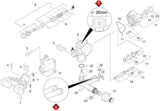 KÄRCHER Ersatzteile Hochdruckreiniger K 4 Premium Home *EU 1.180-315.0-A Steuergehaeuse