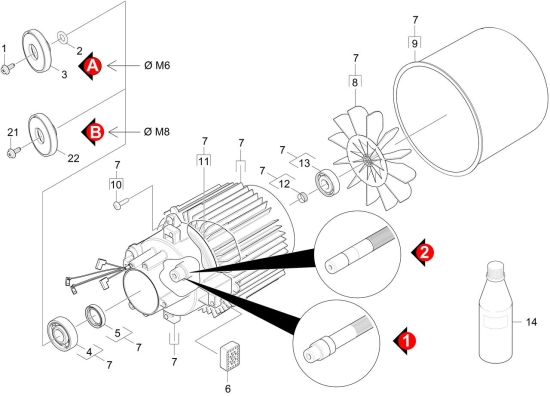 KÄRCHER Ersatzteile Hochdruckreiniger K 7.350 T400 *EU 1.168-222.0-A Motor