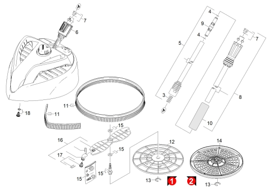 KÄRCHER Ersatzteile Hochdruckreiniger K 7.350 *EU 1.168-220.0-B Flaechenreiniger