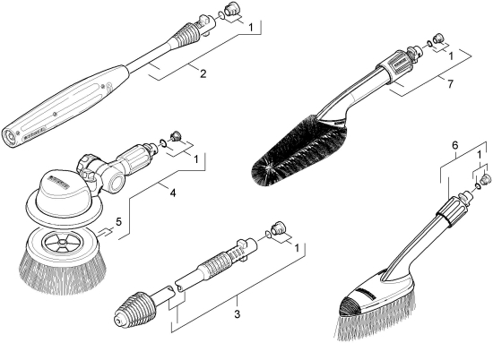 KÄRCHER Ersatzteile Hochdruckreiniger K 3.500 Garden *EU 1.180-106.0-B Strahlrohr