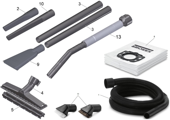KÄRCHER Ersatzteile Nasstrockensauger WD 4.200 *EU-II 1.347-701.0 Zubehoer