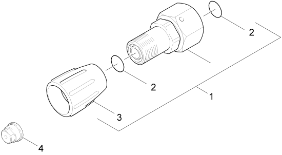 KÄRCHER Professional Ersatzteile Hochdruckreiniger Kaltwasser HD 7/18  -4M  EU-I 1.524-200.0 Schraubstutzen