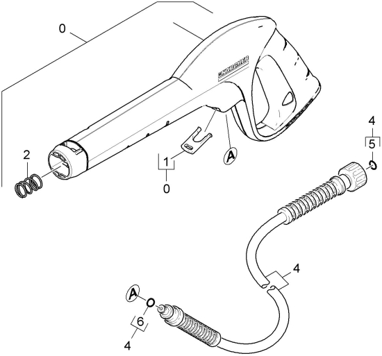 KÄRCHER Ersatzteile Hochdruckreiniger K 2.120 T50 *EU 1.673-110.0-B Handspritzpistole