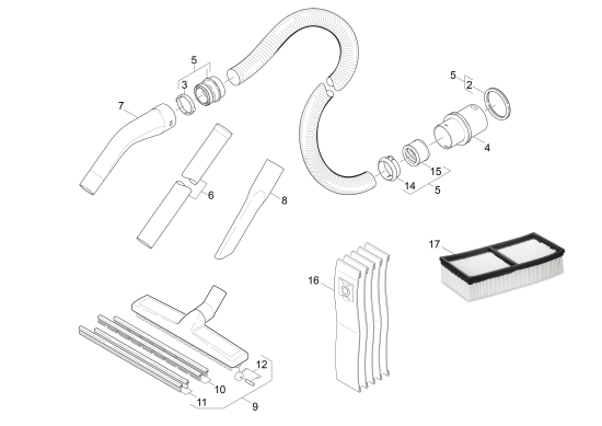 KÄRCHER Professional Ersatzteile Sauger NT 75/2 Tact² Me Tc Adv EU 1.667-316.0 Zubehoer