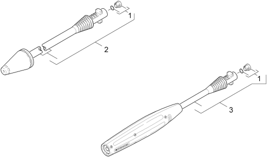 KÄRCHER Ersatzteile Hochdruckreiniger K 3.350 dir 1.602-705.0-B Strahlrohr