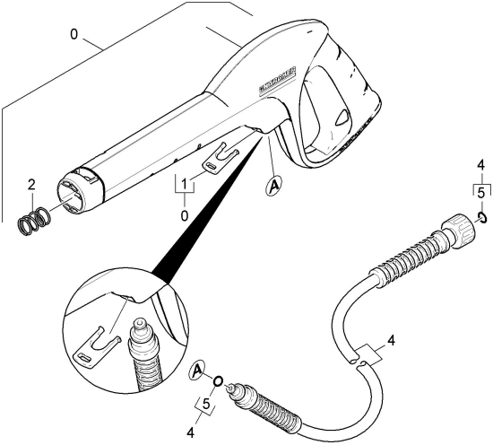 KÄRCHER Ersatzteile Hochdruckreiniger K 2.26M T150 1.601-608.0-B Handspritzpistole