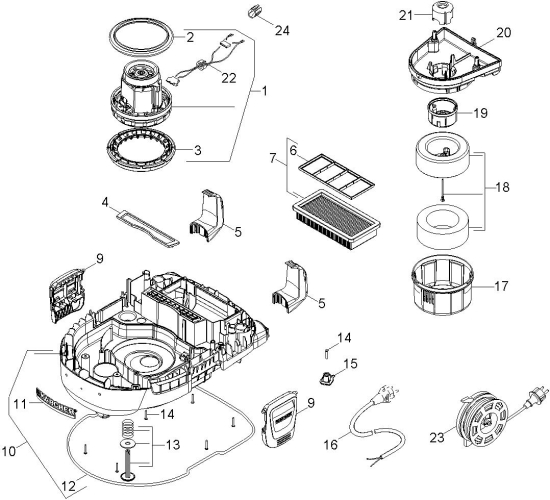 KÄRCHER Ersatzteile Nasstrockensauger WD 7.500 *EU II 1.347-600.0 Saugturbine