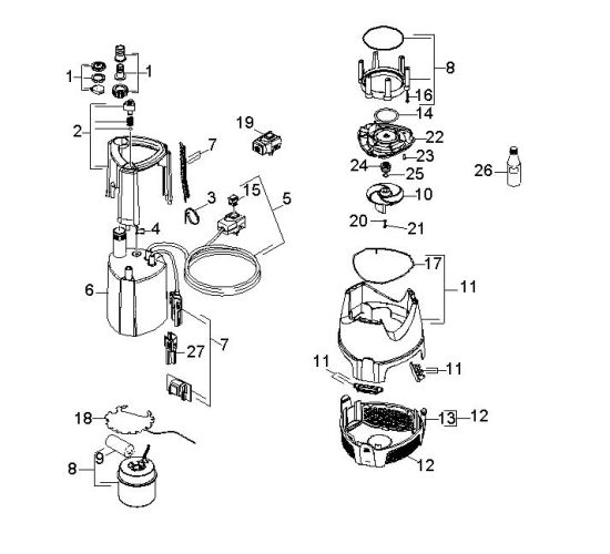 KÄRCHER Ersatzteile Pumpe SCP 16000 LEVEL SENSOR *EU-I 1.645-154.0 Einzelteile