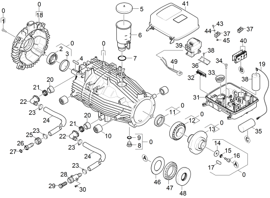 KÄRCHER Professional Ersatzteile Hochdruckreiniger Heisswasser HDS 3.5/23 -4M Eg 1.071-407.0 Motor