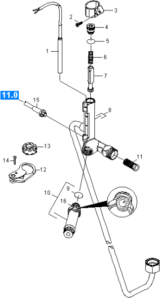 KÄRCHER Professional Ersatzteile Hochdruckreiniger Heisswasser HDS 4.0/20 -4M Ea 1.071-408.0 Sicherheitsblock