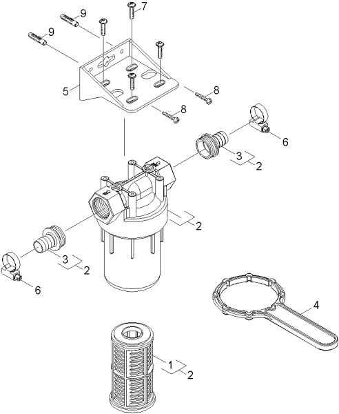 KÄRCHER Professional Ersatzteile Hochdruckreiniger Heisswasser ABS Wasserfilter Heisswasser 2.209-806.0 ABS Wasserfilter Heisswasser
