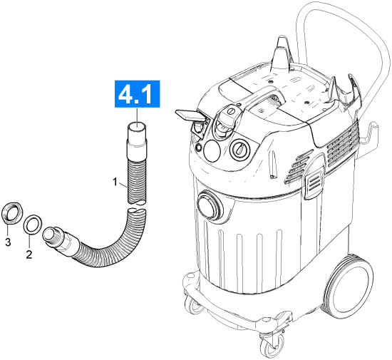 KÄRCHER Professional Ersatzteile Sauger DC 1400 1.146-813.0 Ablassschlauch