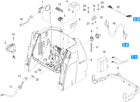 KÄRCHER Professional Ersatzteile Hochdruckreiniger Heisswasser HDS 5.0/30 -4S Eb 1.071-608.0 E-Geraeteschrank