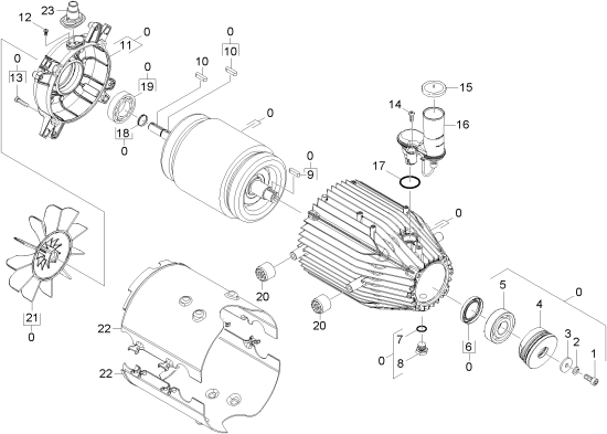 KÄRCHER Professional Ersatzteile Hochdruckreiniger Heisswasser HDS 8/17 C EU-II 1.174-314.0 Motor
