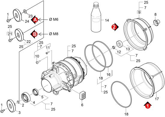 KÄRCHER Ersatzteile Hochdruckreiniger K 7.750 *EU 1.168-600.0-A Motor