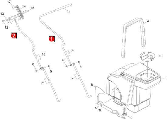 KÄRCHER Professional Ersatzteile Bodenreiniger BDS 43/180 C Adv EU 1.291-226.0 ABS Tank kpl. BDS 430 / 510