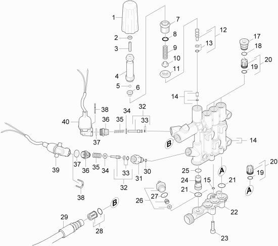 KÄRCHER Professional Ersatzteile Hochdruckreiniger Heisswasser HDS 9/17-4 C Basic EU 1.174-216.0 Zylinderkopf