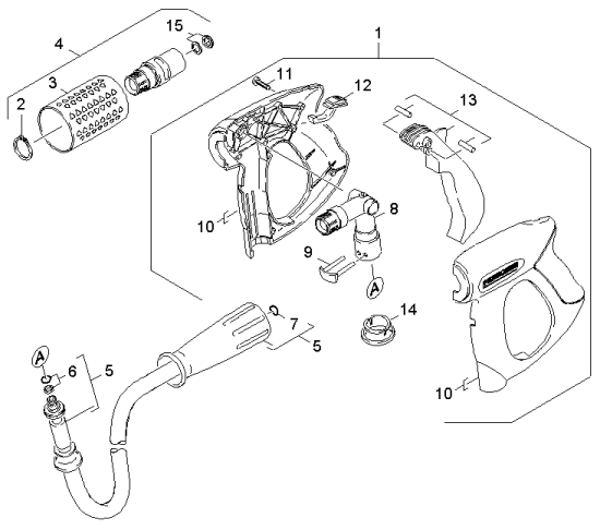 KÄRCHER Professional Ersatzteile Hochdruckreiniger Heisswasser HDS 9/17-4 C Basic EU 1.174-216.0 Handspritzpistole