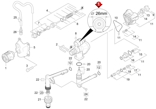 KÄRCHER Ersatzteile Hochdruckreiniger K 4 Compact Home *EU 1.637-312.0-A Steuergehaeuse