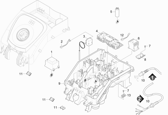 KÄRCHER Professional Ersatzteile Hochdruckreiniger Heisswasser HDS 9/17-4CX EU-I 1.174-222.0 E-Geraeteschrank