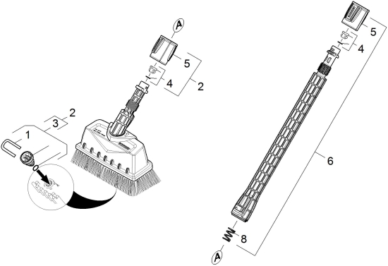 KÄRCHER Ersatzteile Hochdruckreiniger K 2.220 Balcony Tchibo *EU 1.671-810.0-B PS 20 Powerschrubber