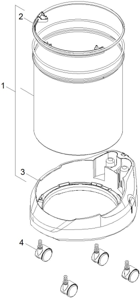 KÄRCHER Ersatzteile Nasstrockensauger WD 2.500 M *EU 1.629-580.0-A Behaelter