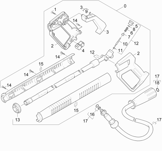 KÄRCHER Professional Ersatzteile Hochdruckreiniger Kaltwasser HD 895 S PLUS   EU 1.086-911.0 Handspritzpistole