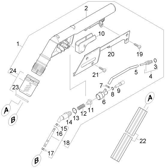 KÄRCHER Professional Ersatzteile Bodenreiniger ABS Spruehsaugen B 80-120 Arbeitsduese 2.642-740.0