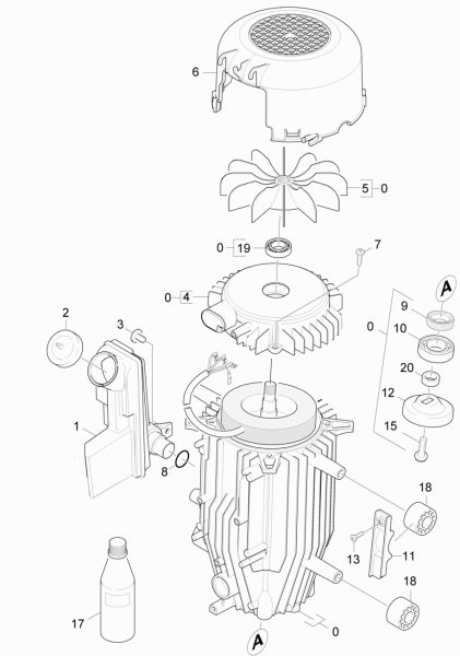 KÄRCHER Professional Ersatzteile Hochdruckreiniger Kaltwasser HD 5/15 C Plus  EU 1.514-138.0 Motor
