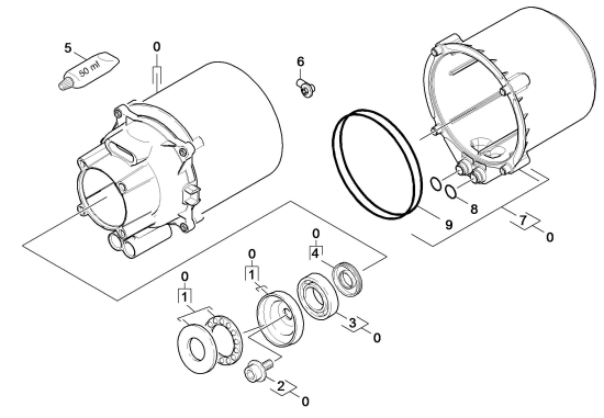 KÄRCHER Ersatzteile Hochdruckreiniger K 4 Compact HILTI *EU 1.637-322.0-A Motor
