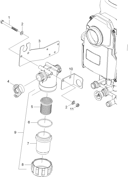 KÄRCHER Professional Ersatzteile Hochdruckreiniger Kaltwasser HD 7/17-4 Cage EU-I 1.524-214.0 Wasserfilter